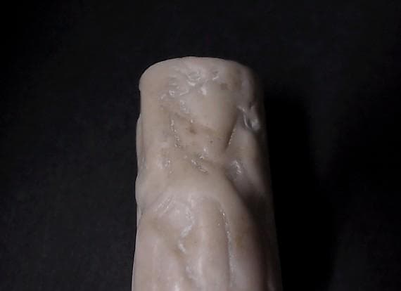 ☆B1204☆古代石 (259) 大型 円筒印章 古代オリエント 出土品 - メルカリ