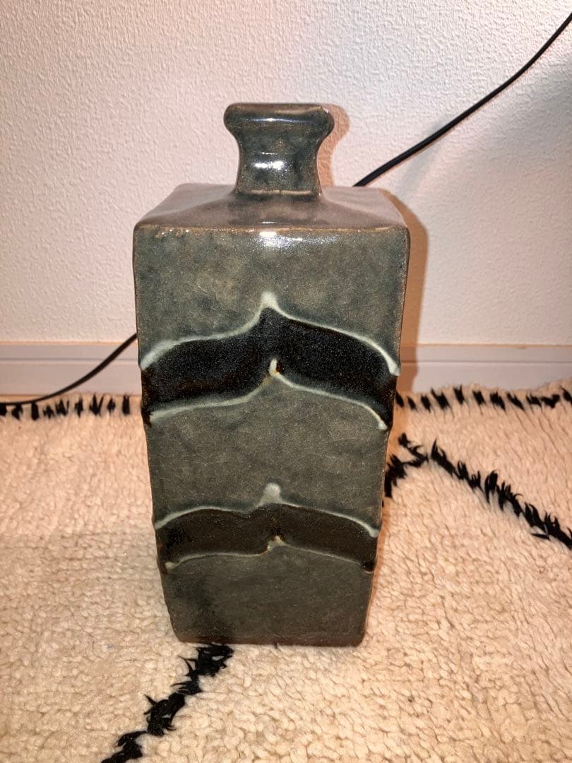 武内晴二郎花瓶呉須釉河井寛次郎森山窯民藝沖塩明樹