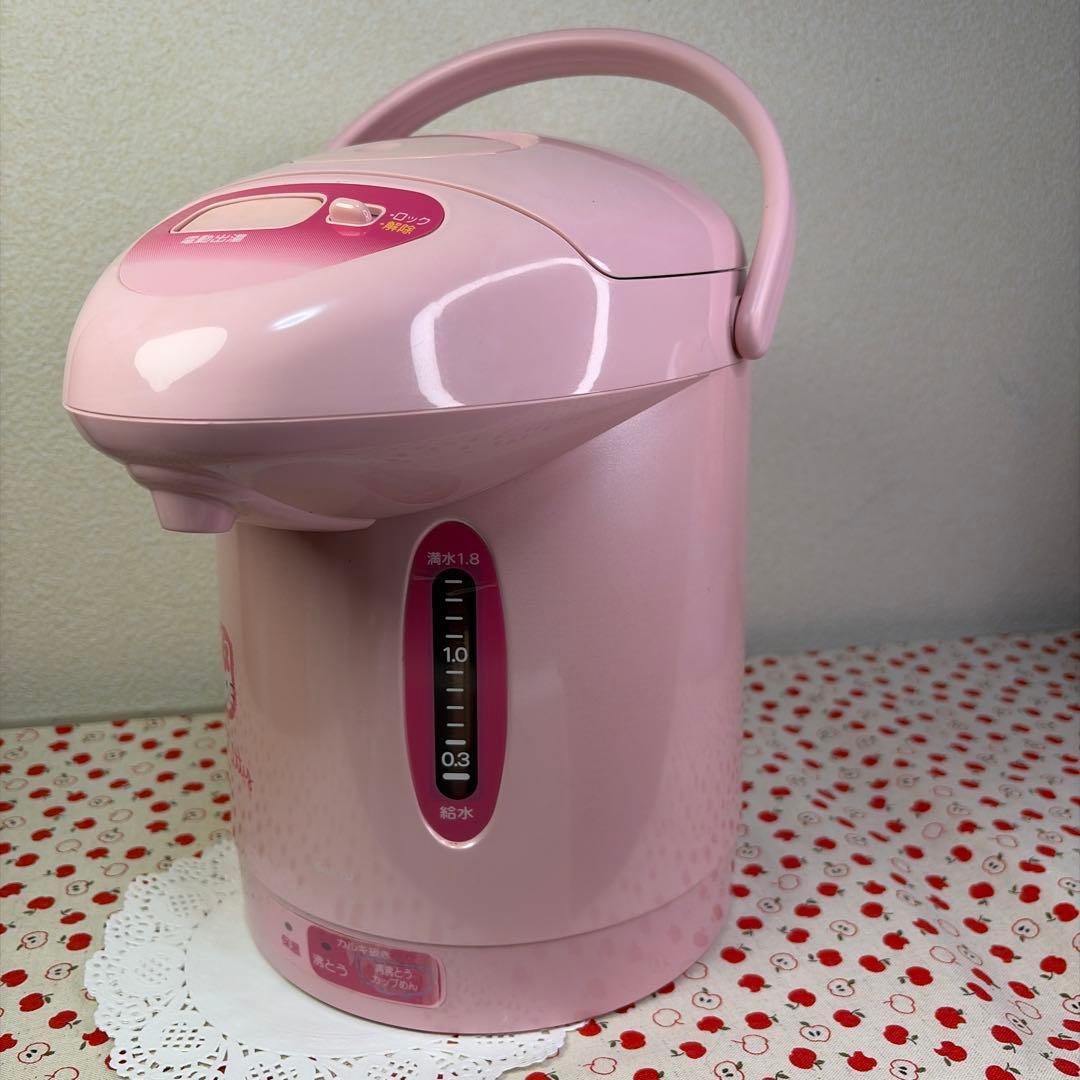 【希少・動作確認済】1997年ハローキティ 電気ポット レトロ