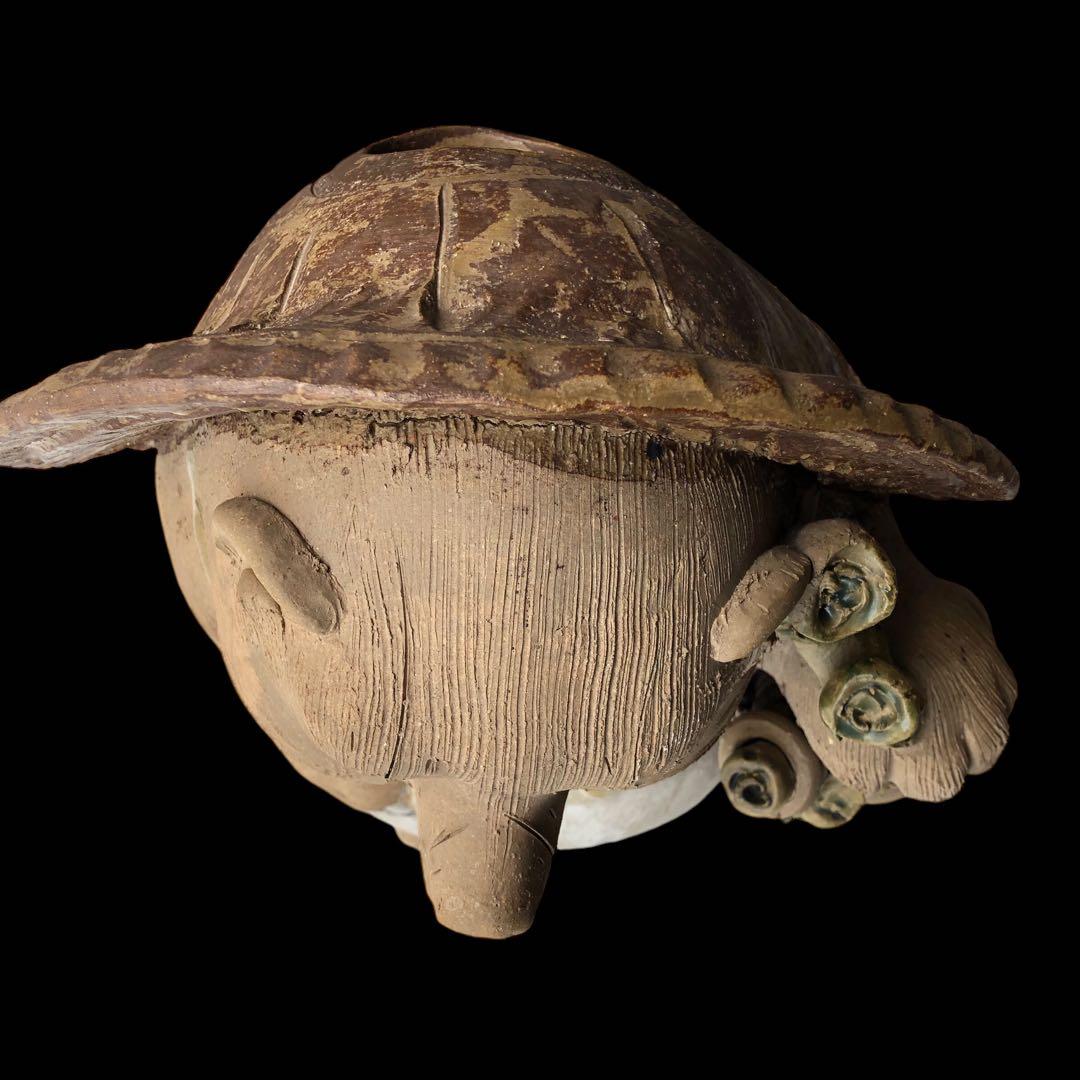 希少 60センチ 信楽焼 白たぬき 置物 骨董／アンティーク ヴィンテージ