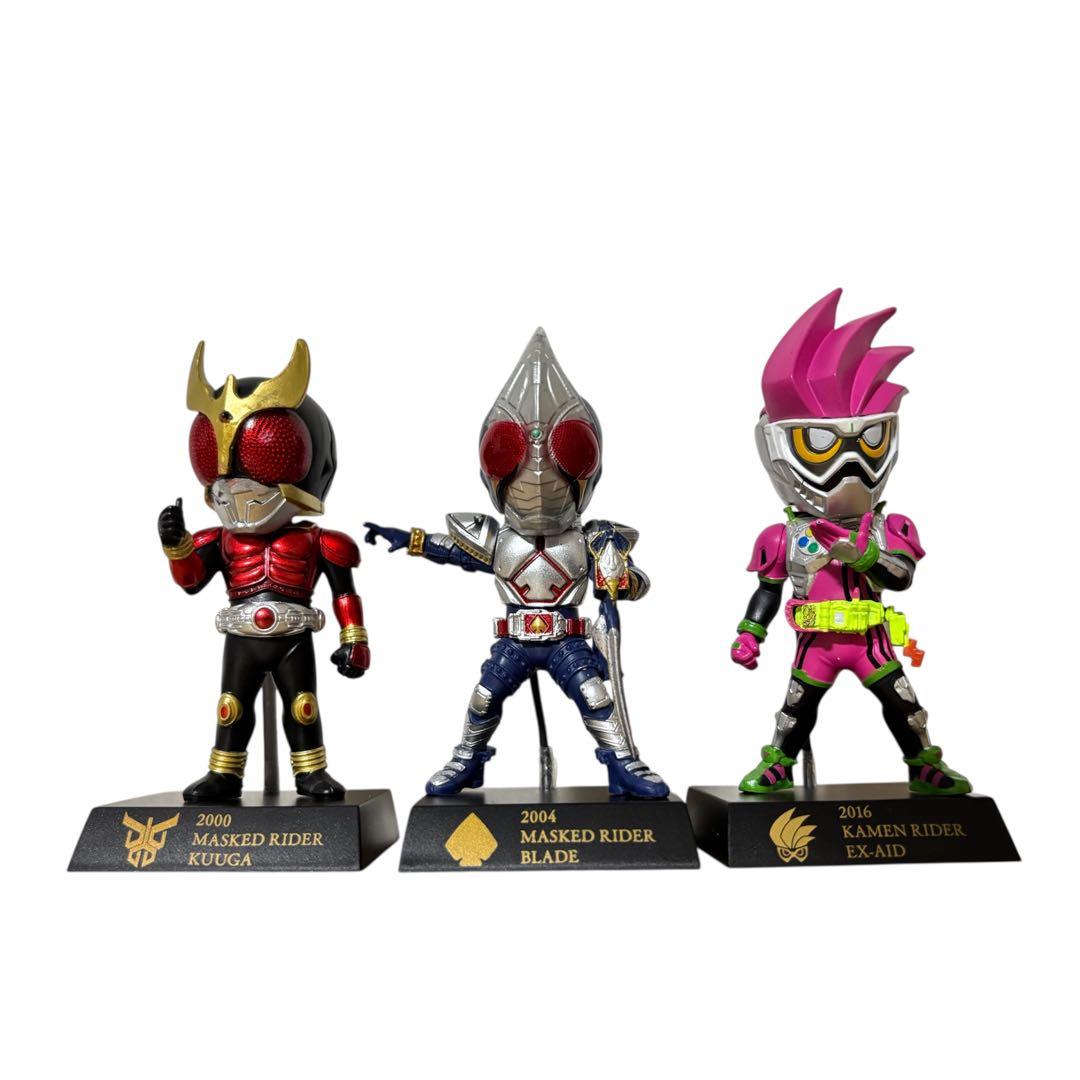 仮面ライダー　50thデフォルメクスフィギュア◎ブラック　RX　クウガ等　計5体