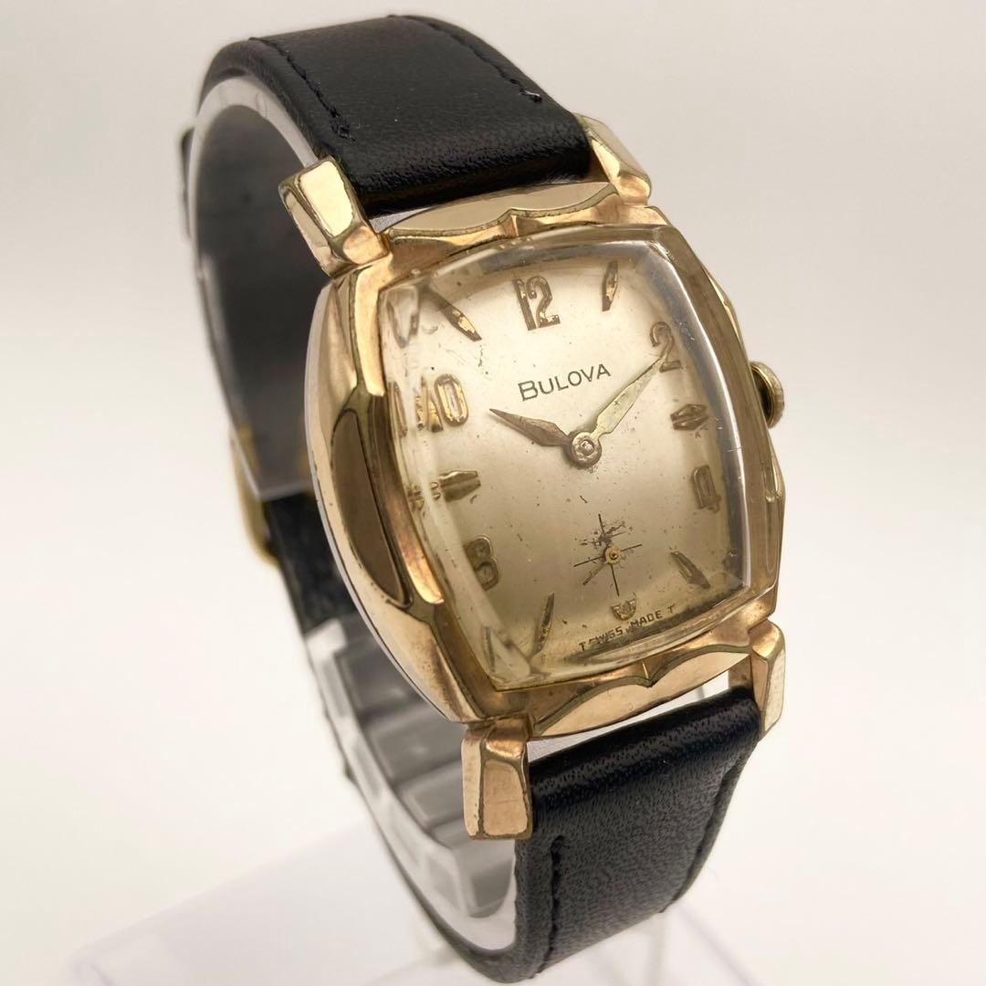 【稼働品】ブローバ 手巻き　腕時計 A577744 アンティーク　ヴィンテージ