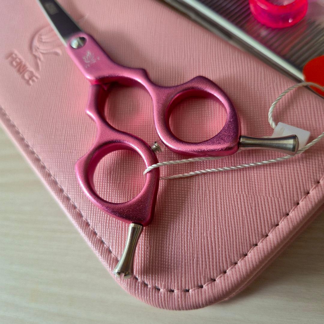 新品★フェニーチェ 6.5in★軽量アルミ カーブシザー★軽量トリミングシザー