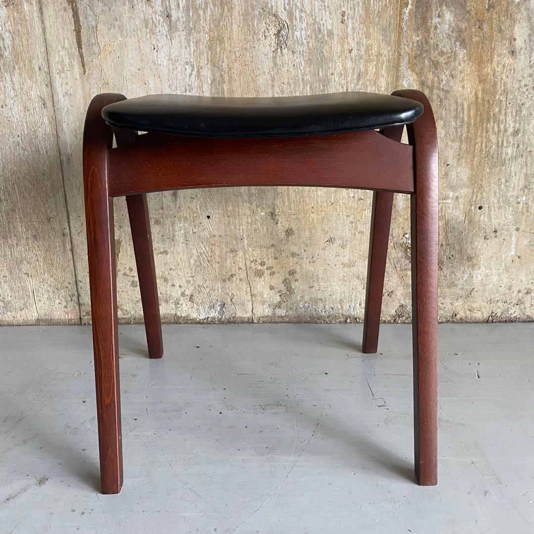 秋田木工　スタッキングスツール 剣持勇　ヴィンテージ　アンティーク　黒