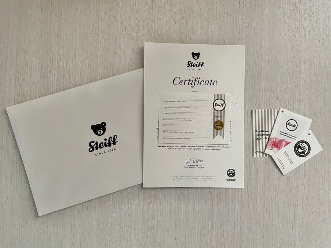 【新品】テディベア BMW × Steiff シュタイフレーシング(限定品)