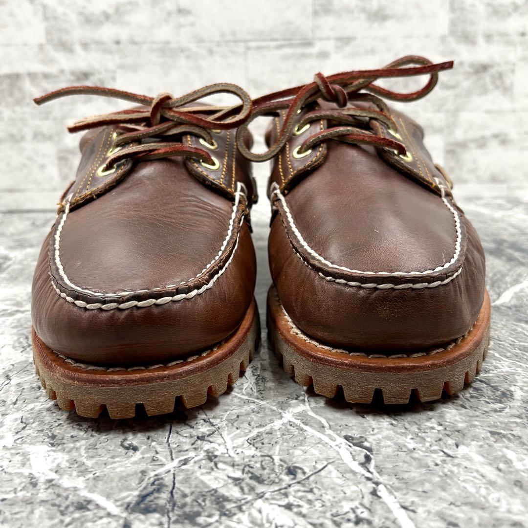 【美品】 ティンバーランド スリーアイ クラシック ラグ 27cm ブラウン