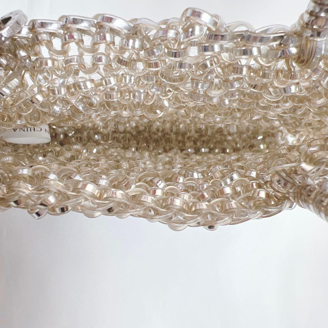 美品✨アンテプリマ スタンダードスクエア ミニ シルバーゴールド チェーン付