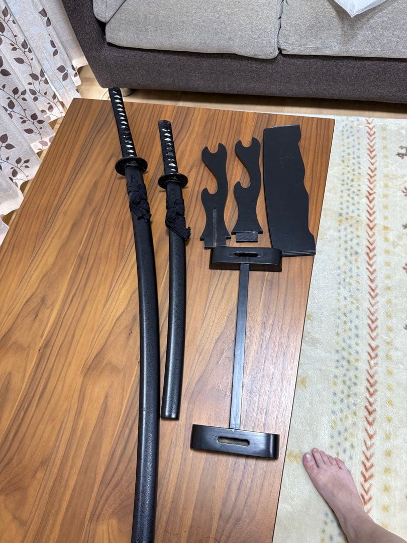 日本刀 伝統的デザイン 鋼製 刃約70cm