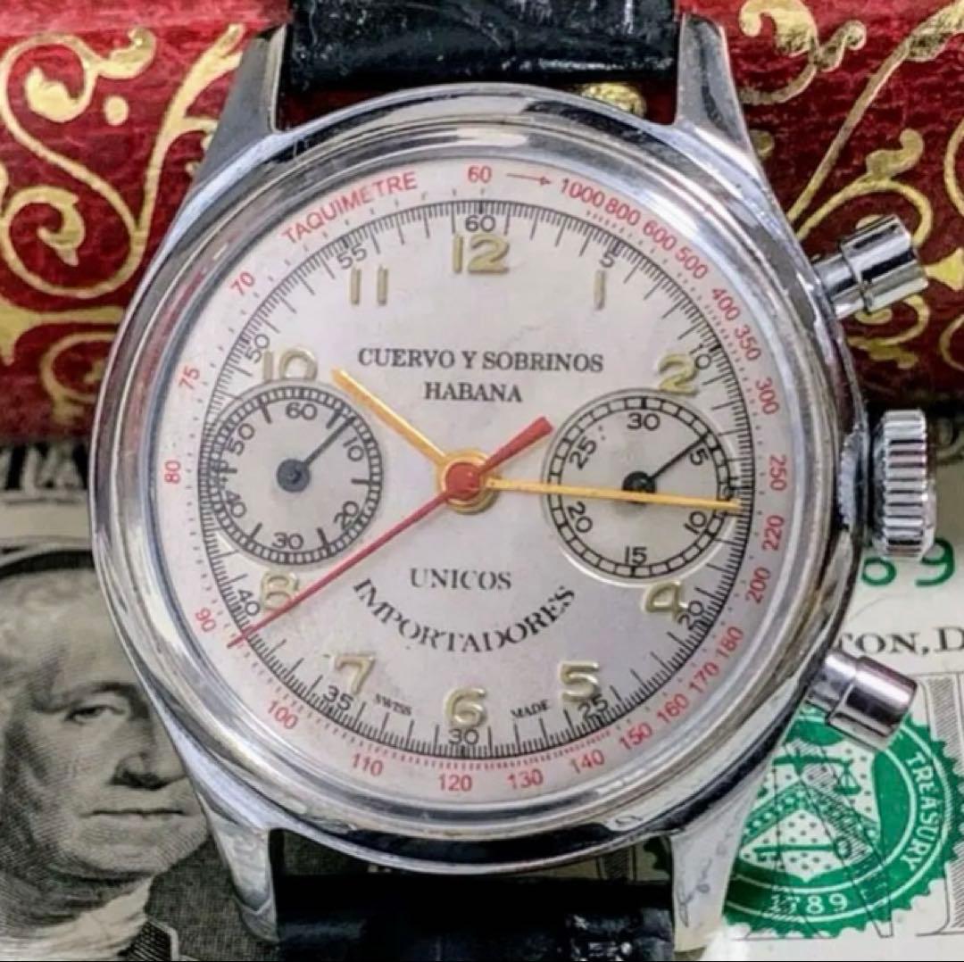 新*郎様 正月特価　1950年代 美品　クエルボ イ ソブリノス 腕時計