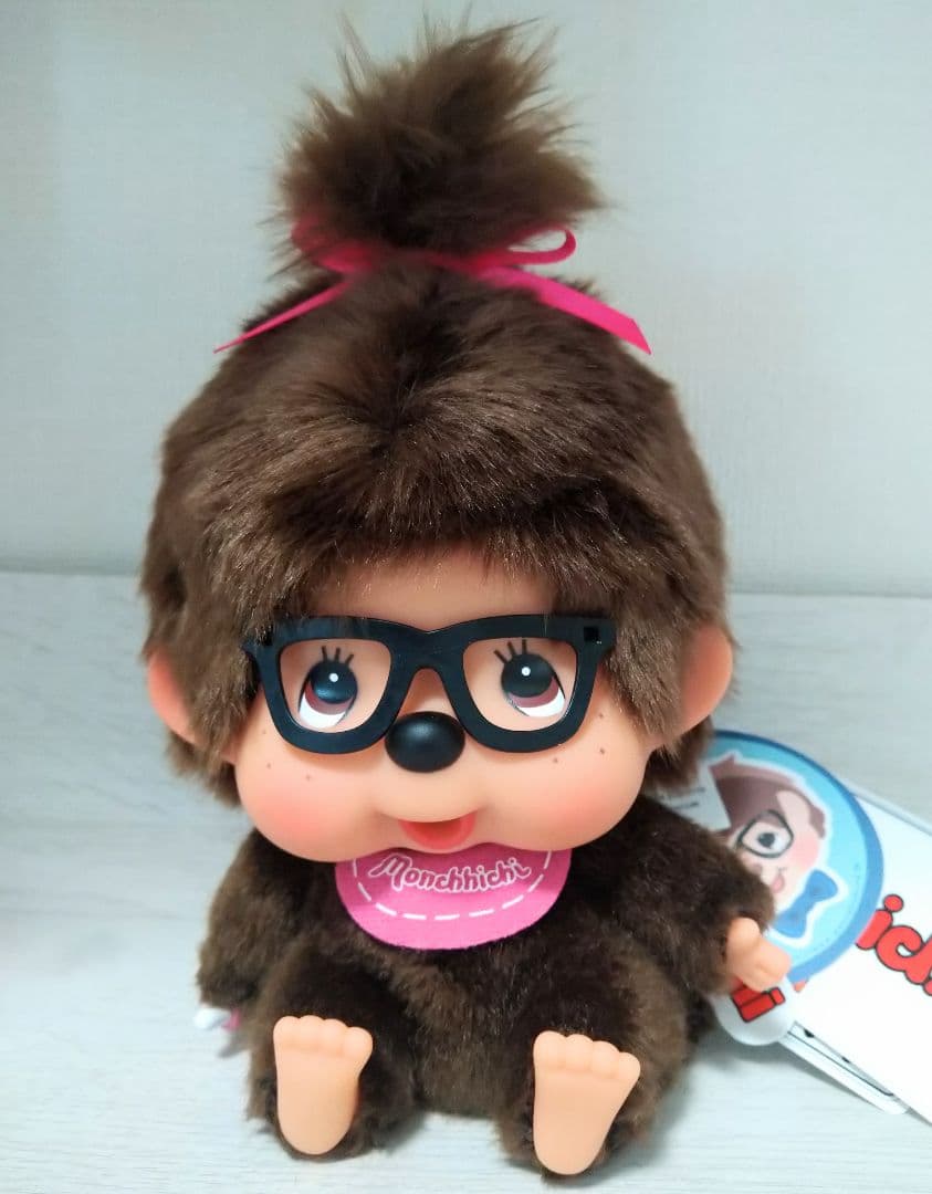 新品 モンチッチ 顔デカ 座り メガネ 香港限定 3体セット 726288s