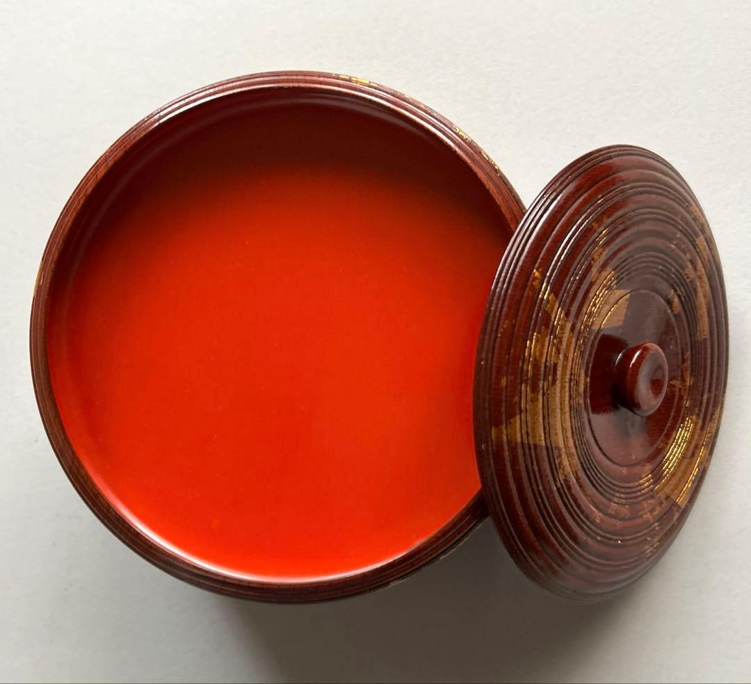 長寛写 重子餅菓子器 2段漆器