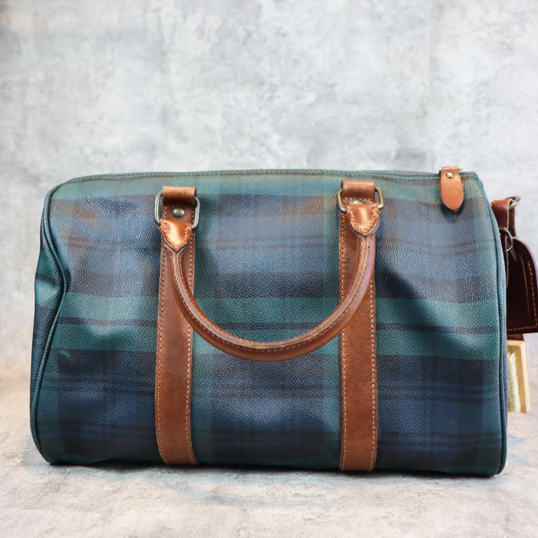 POLO RALPH LAUREN チェック柄 ハンドバッグ ボストンバッグ