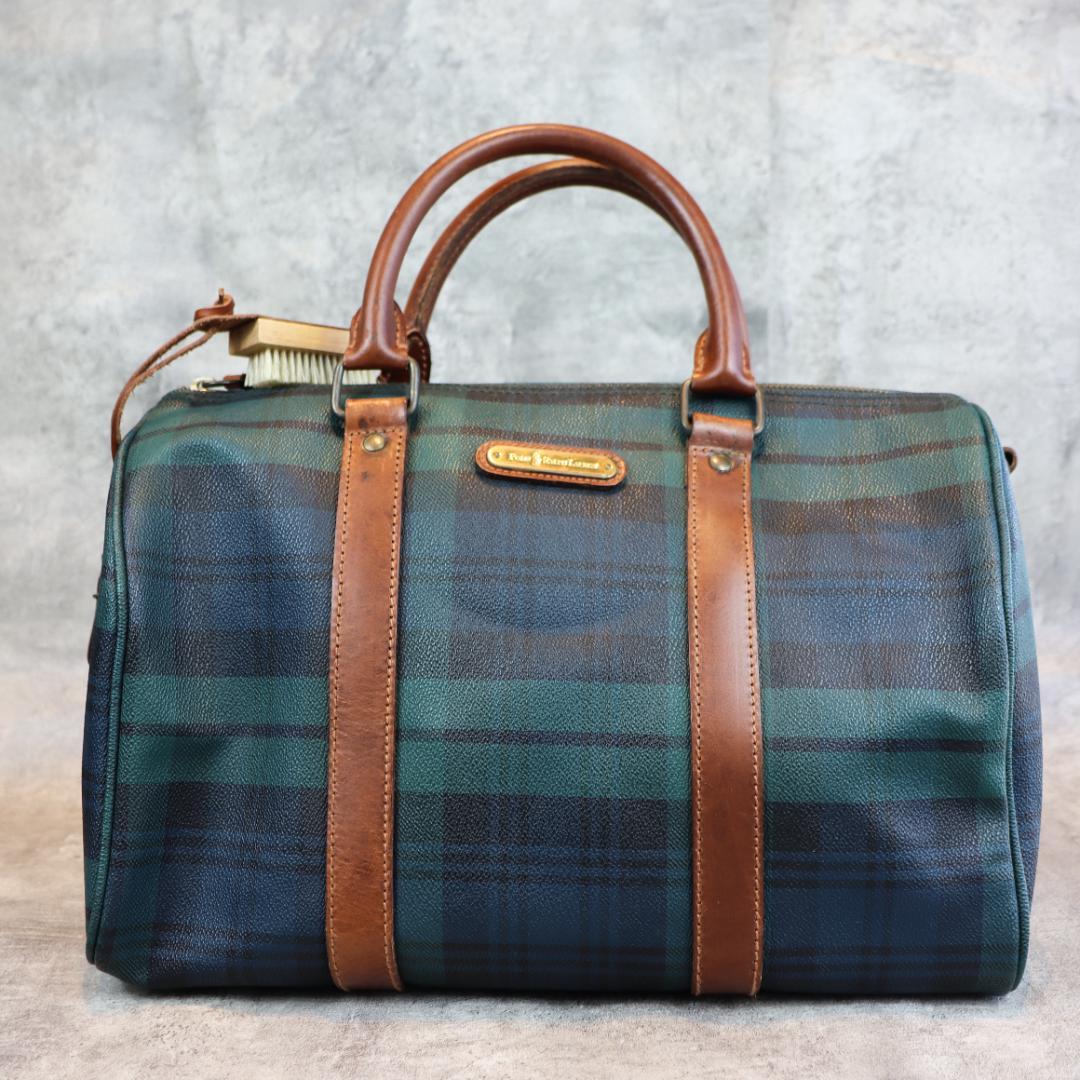 POLO RALPH LAUREN チェック柄 ハンドバッグ ボストンバッグ