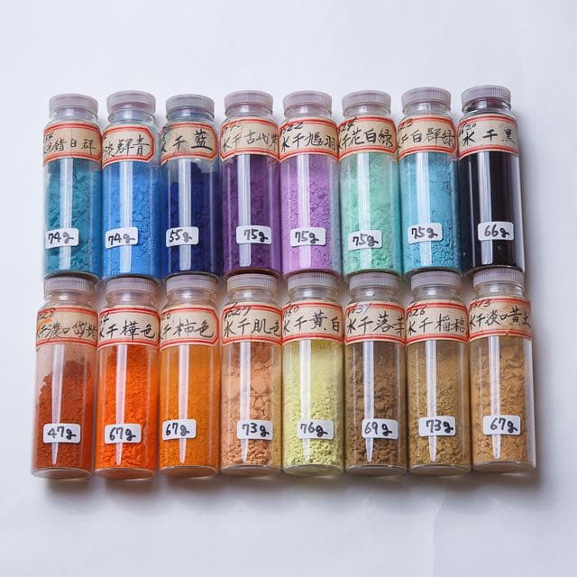 日本画材・岩絵具・水干絵具（中古）セット