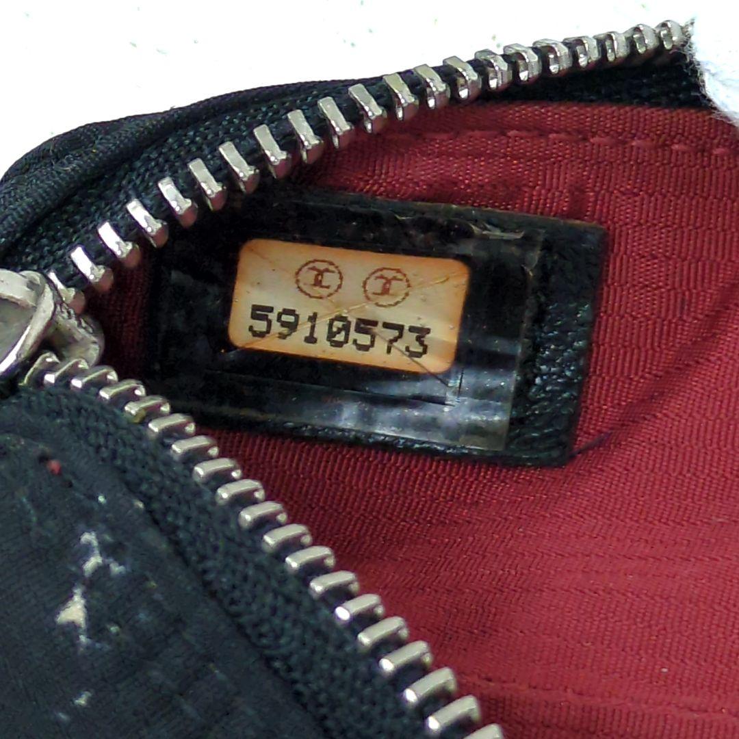 シャネル 旧トラベルライン ペンケース ブラック ベジューフランス製