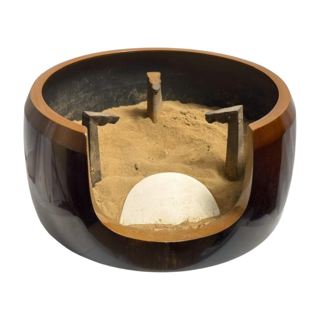 茶道具 風炉 唐銅風炉 唐銅 唐金 道安風炉 尺ー