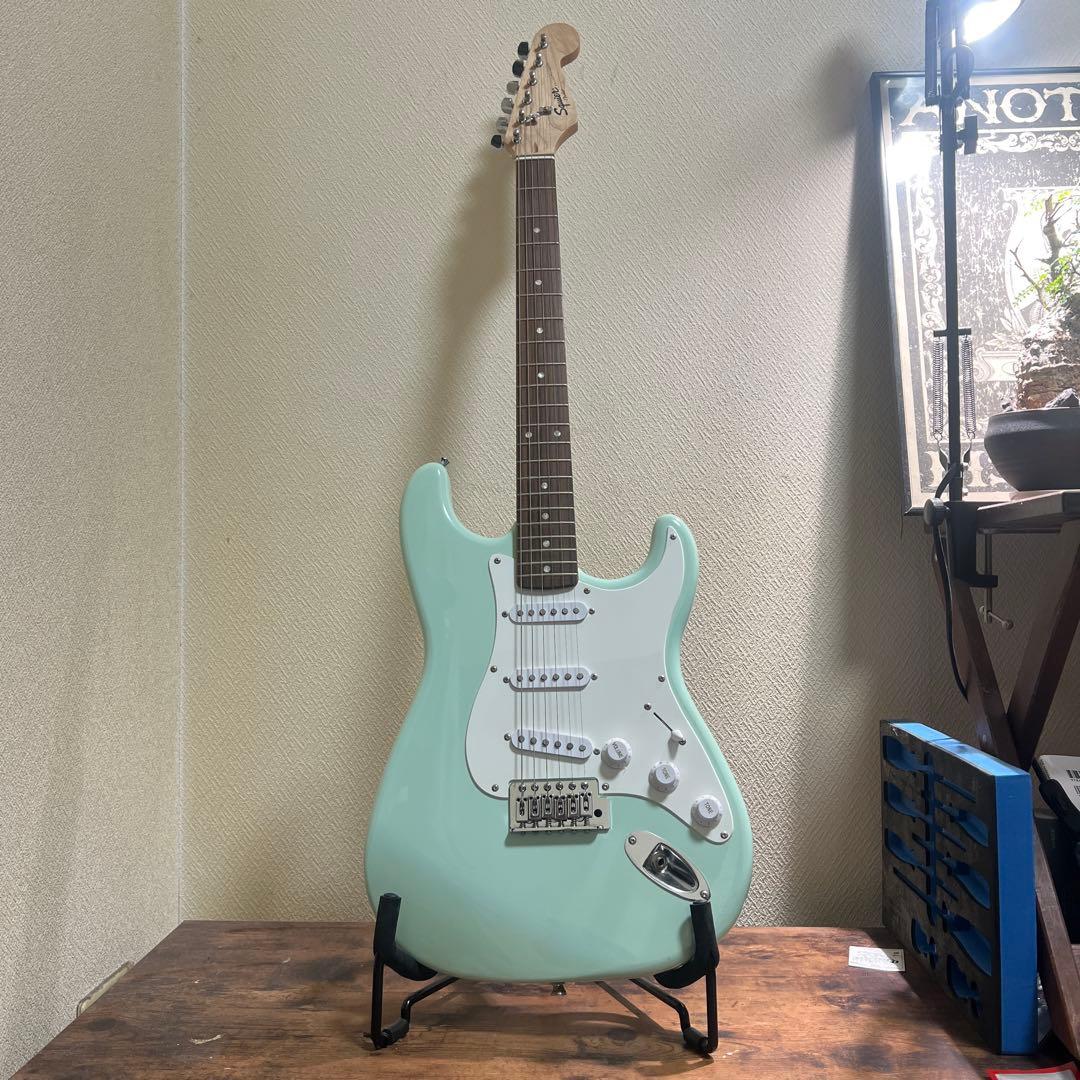 限定価格Squier Stratocaster FSR Surf Green