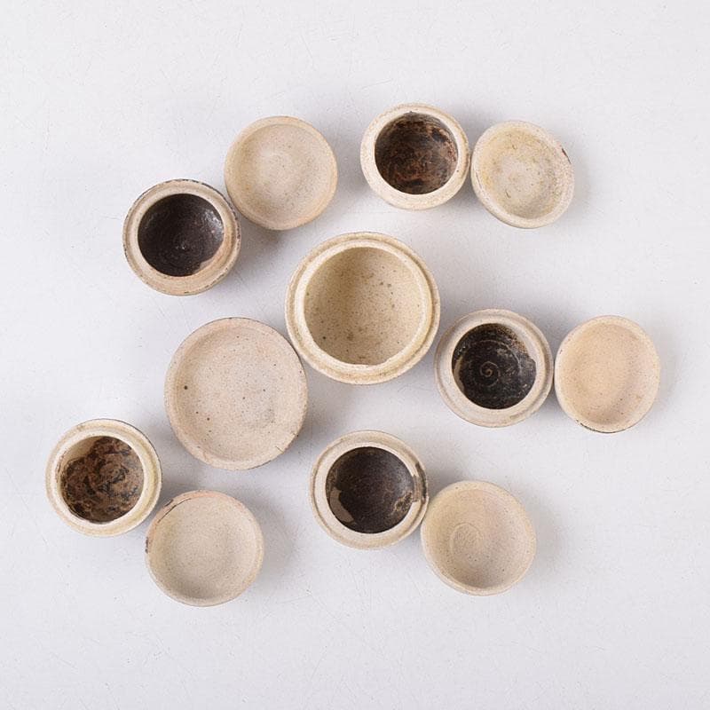 タイ古陶磁　スンコロク　宋胡録　合子　蓋物　箱付　M　R8933