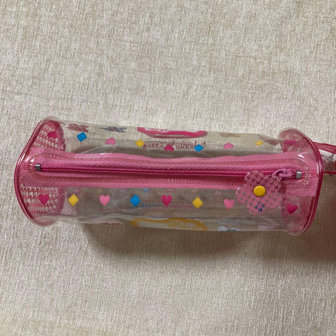 希少 ハローキティ カオハナ ビニールポーチ クリアペンポーチ 1996年