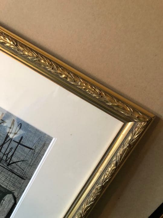 ベルナール ビュッフェ リトグラフ 版画 大型 額縁 額