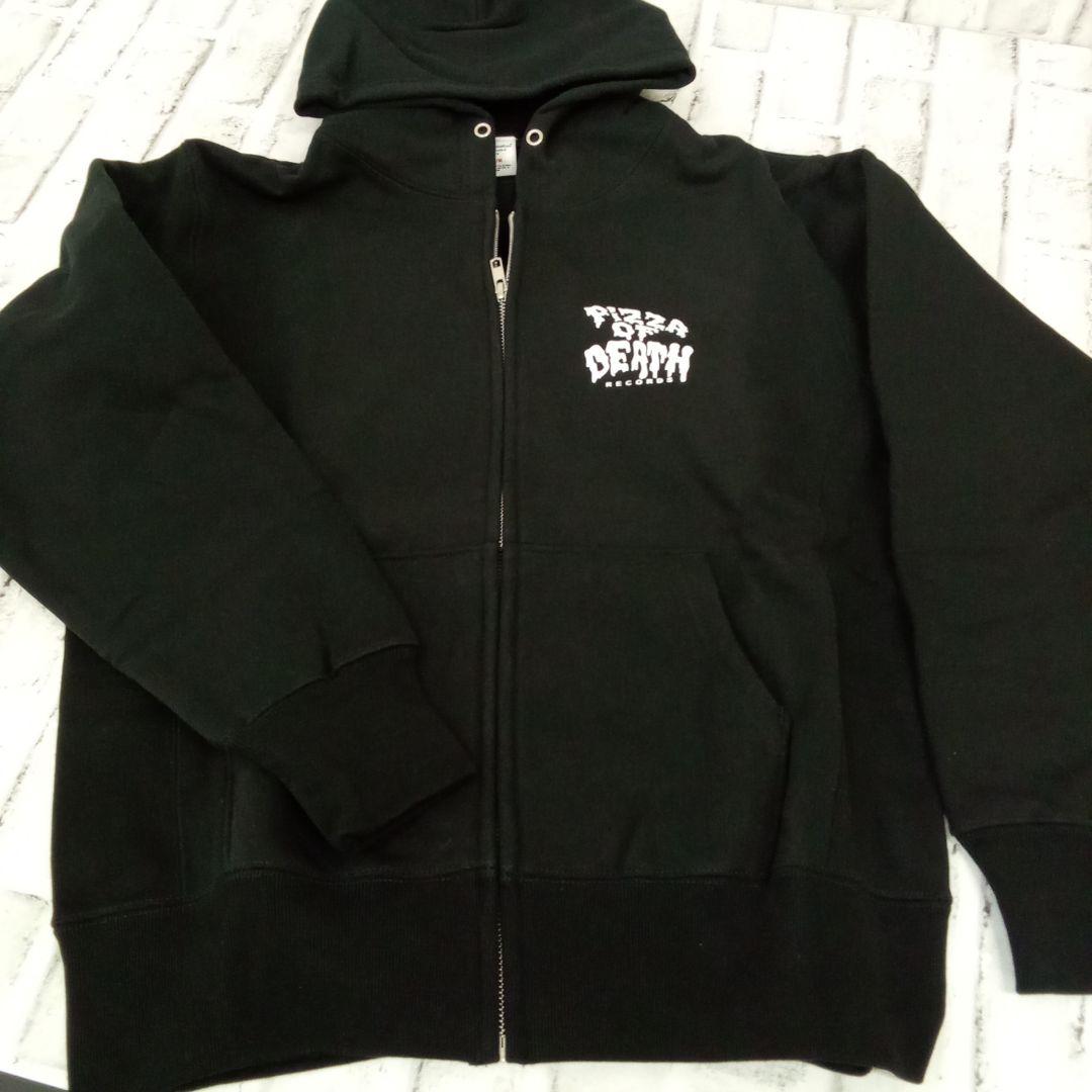 Pizza of Death ジップアップパーカー ブラックM - メルカリ