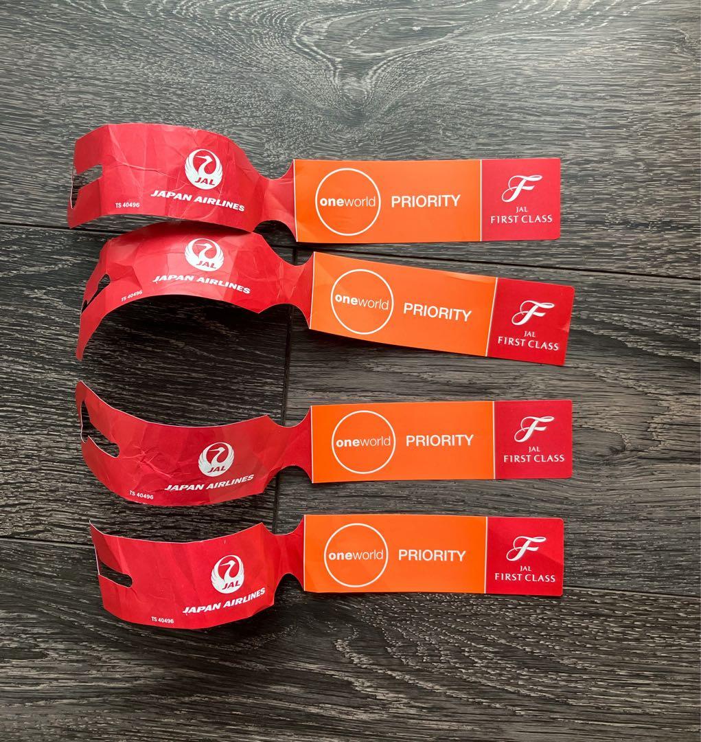 JAL/日本航空 国際線 ファーストクラス タグ 4枚セット - メルカリ