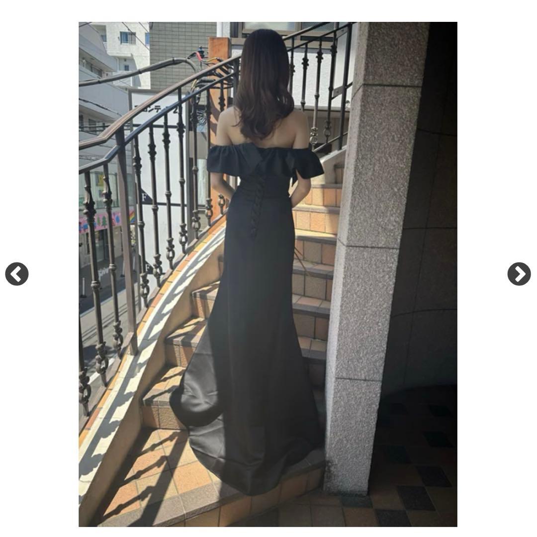 dress production オフショルダーソフトマーメイドドレス W268