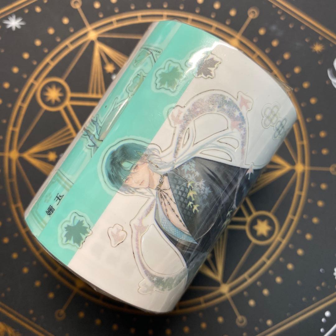 9089】海外 マスキングテープ 5m巻 合成紙カッティング 古風男子 人物系