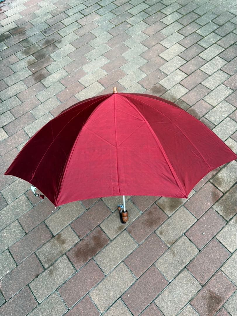 東京・モンブラン.ヤマグチ・高級創作.晴雨兼用・折りたたみ傘・絹100%!