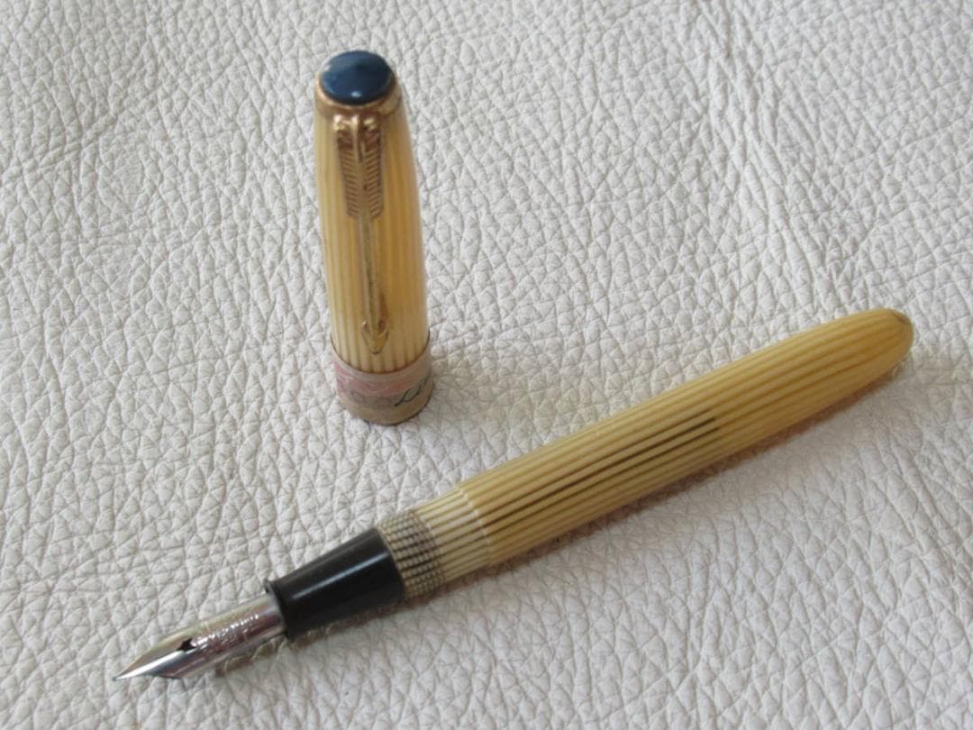 未使用1950年頃ラベル付◇今は無き 杉田万年筆 ライン セルロ