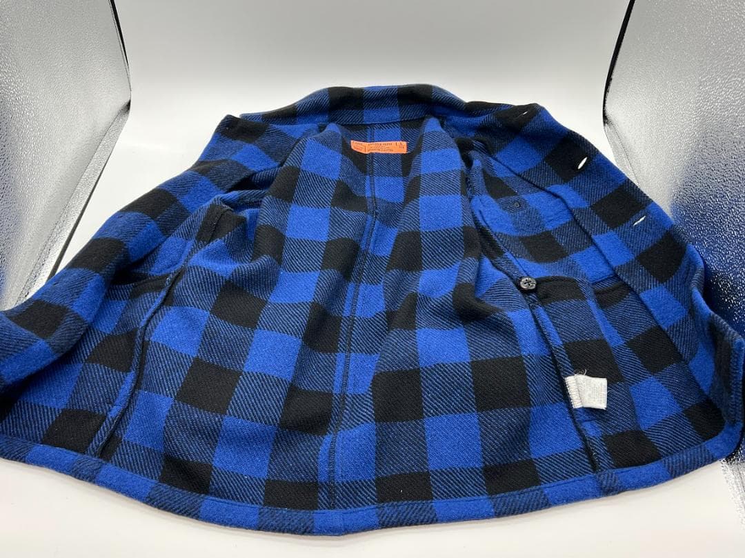 TENDERLOIN テンダーロイン バッファロー チェック ジャケット ブルー