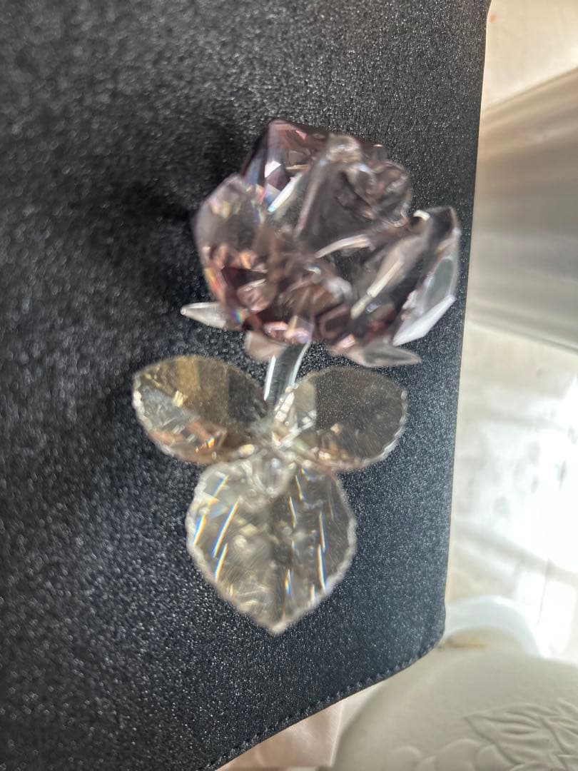 Victorian_k様専用 スワロフスキー ローズ ガラス製置物