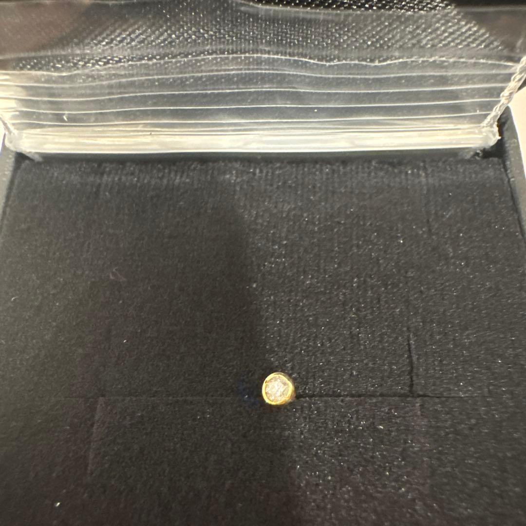 K18 ダイヤモンドピアス BOB413 ショッパー有り