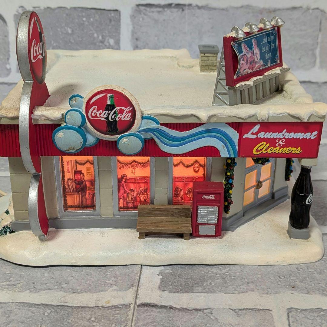 レア物 Coca-Cola ランドリー クリーナーズ イルミネーション付 置物