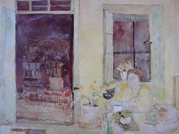 ピエール ルシュール、「室内」、希少な画集より、新品高級額・額装付、状態良好