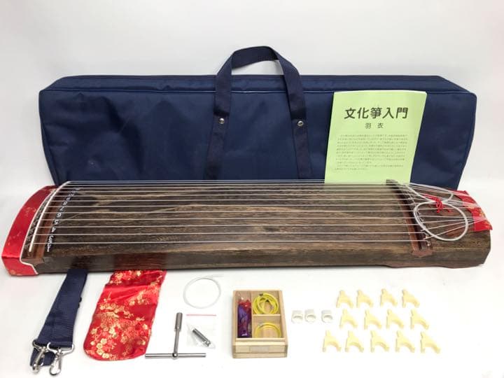 ゼンオン 文化箏 和楽器 琴 ケース 付属品付き 弦楽器 ゼンオン 文化琴