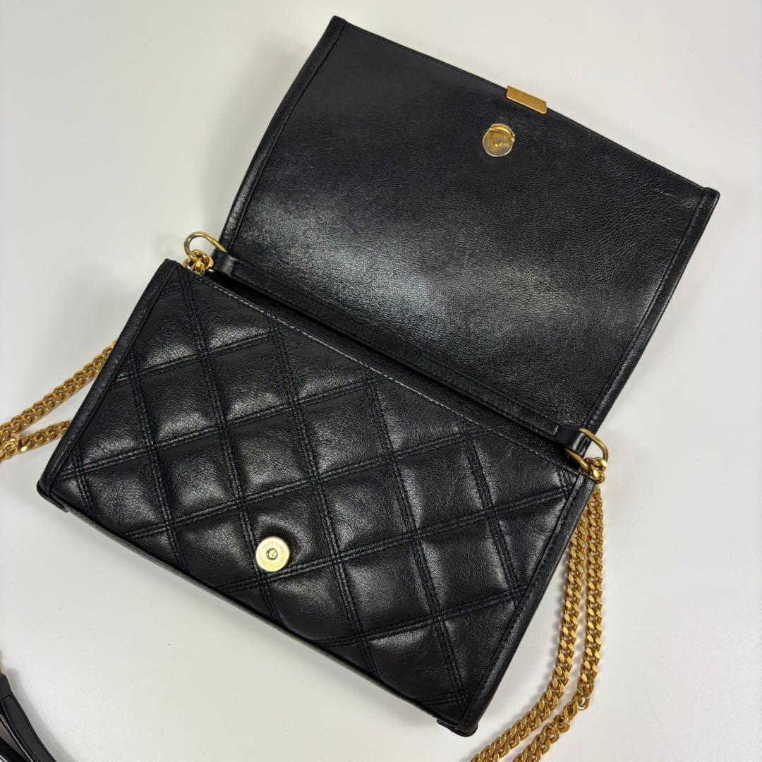 専用サンローラン　ベッキー キルティング　チェーン　バッグ　YSLロゴ金具