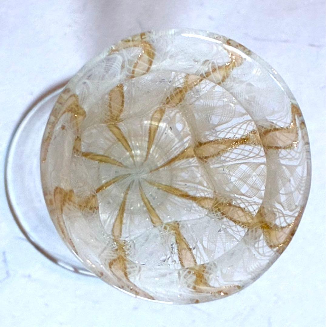 マ*ア様 ベネチアンガラス ムラーノガラス バラリン工房 八角形 香水瓶