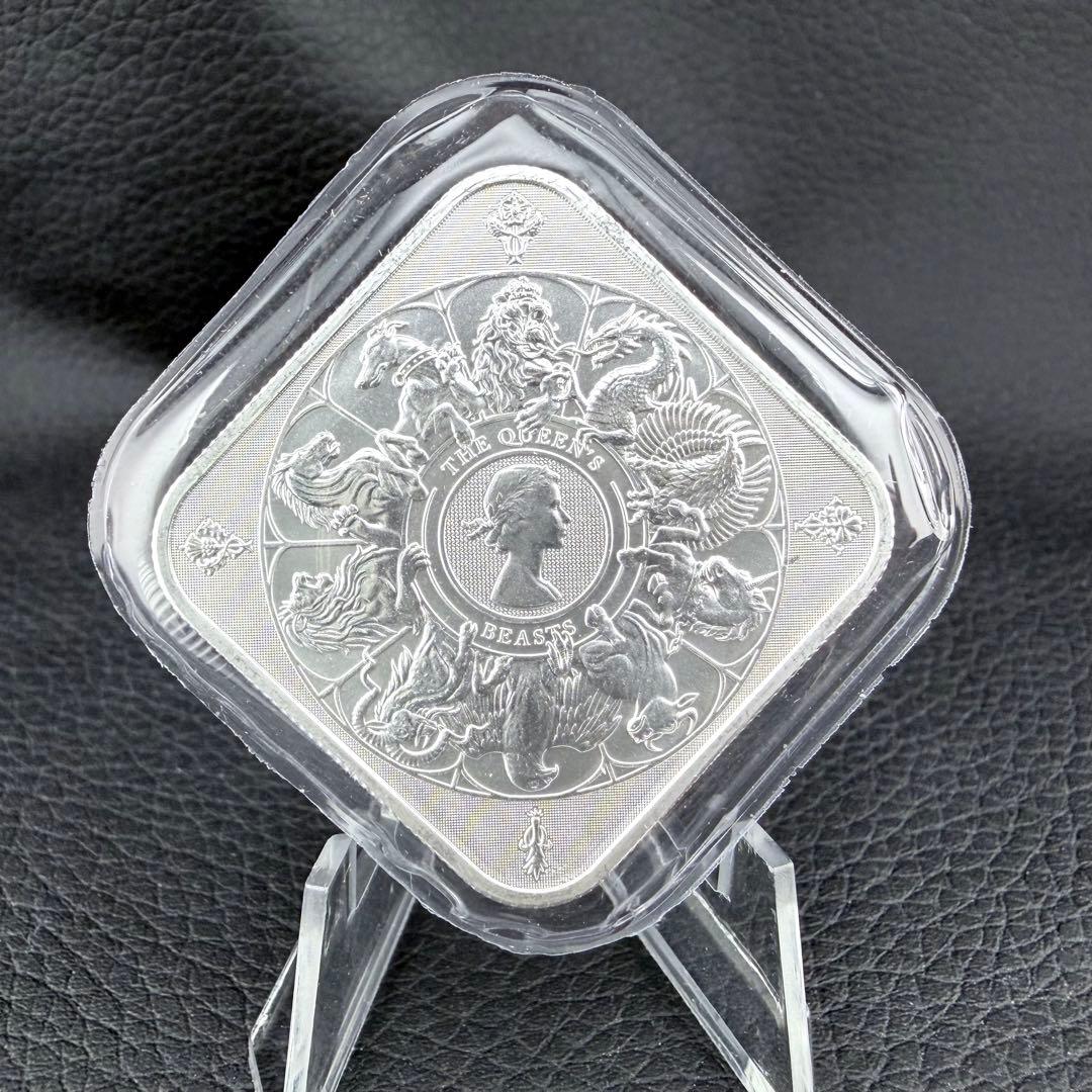 銀貨 英国 ロイヤルミント クイーンズビーストコンプリーター 純銀