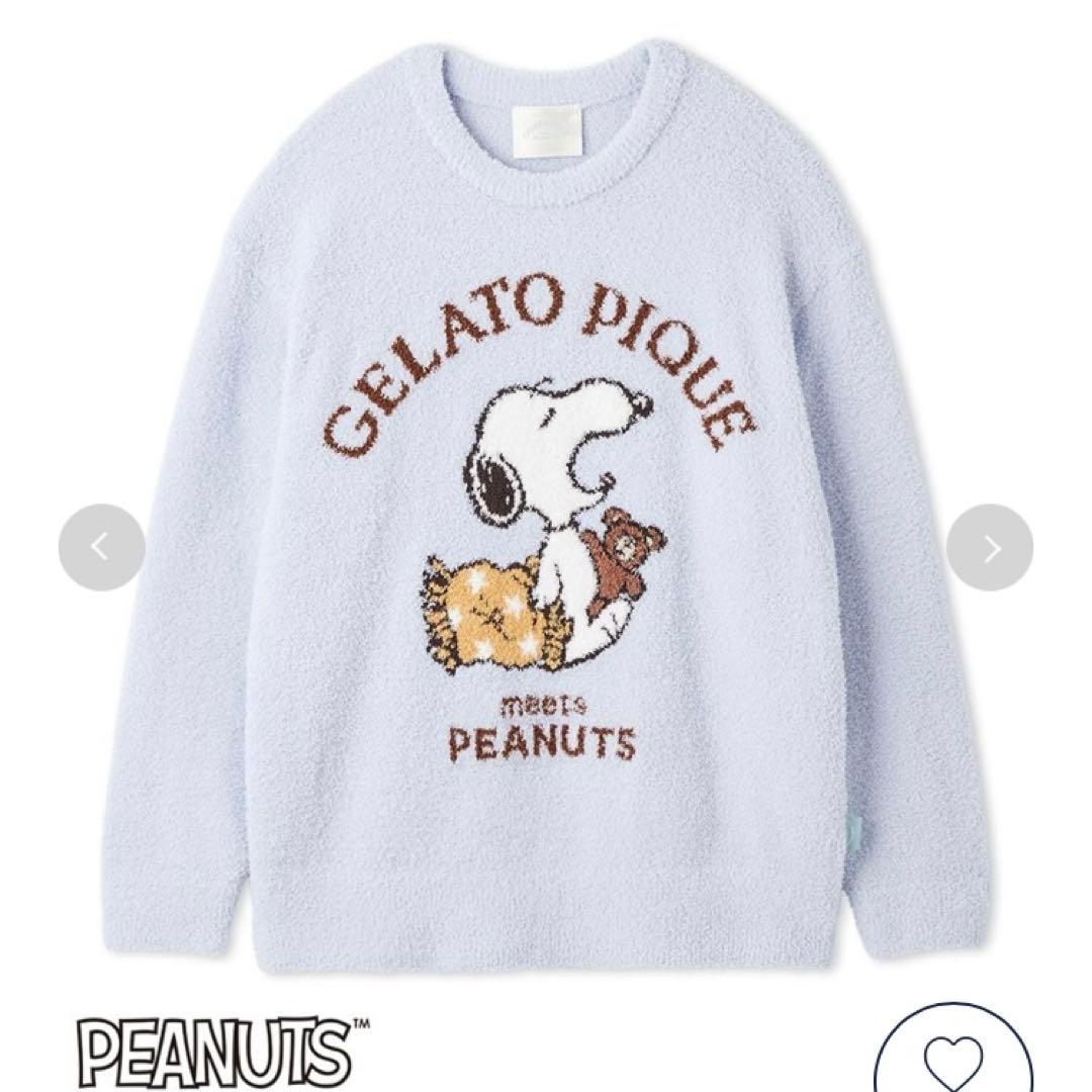 ジェラートピケ PEANUTSジャガードプルオーバーショートパンツ　スヌーピー