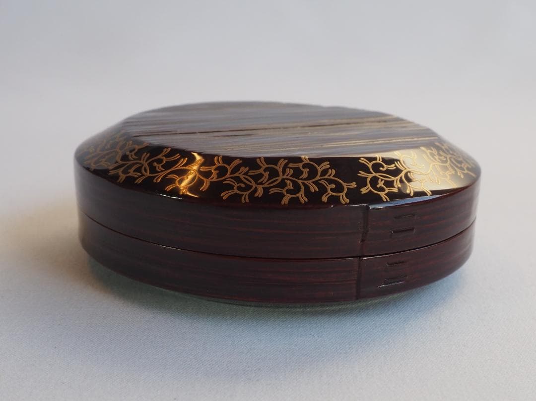 裏千家15世鵬雲斎御書付『面唐草絵曲香合』初代橋村万象