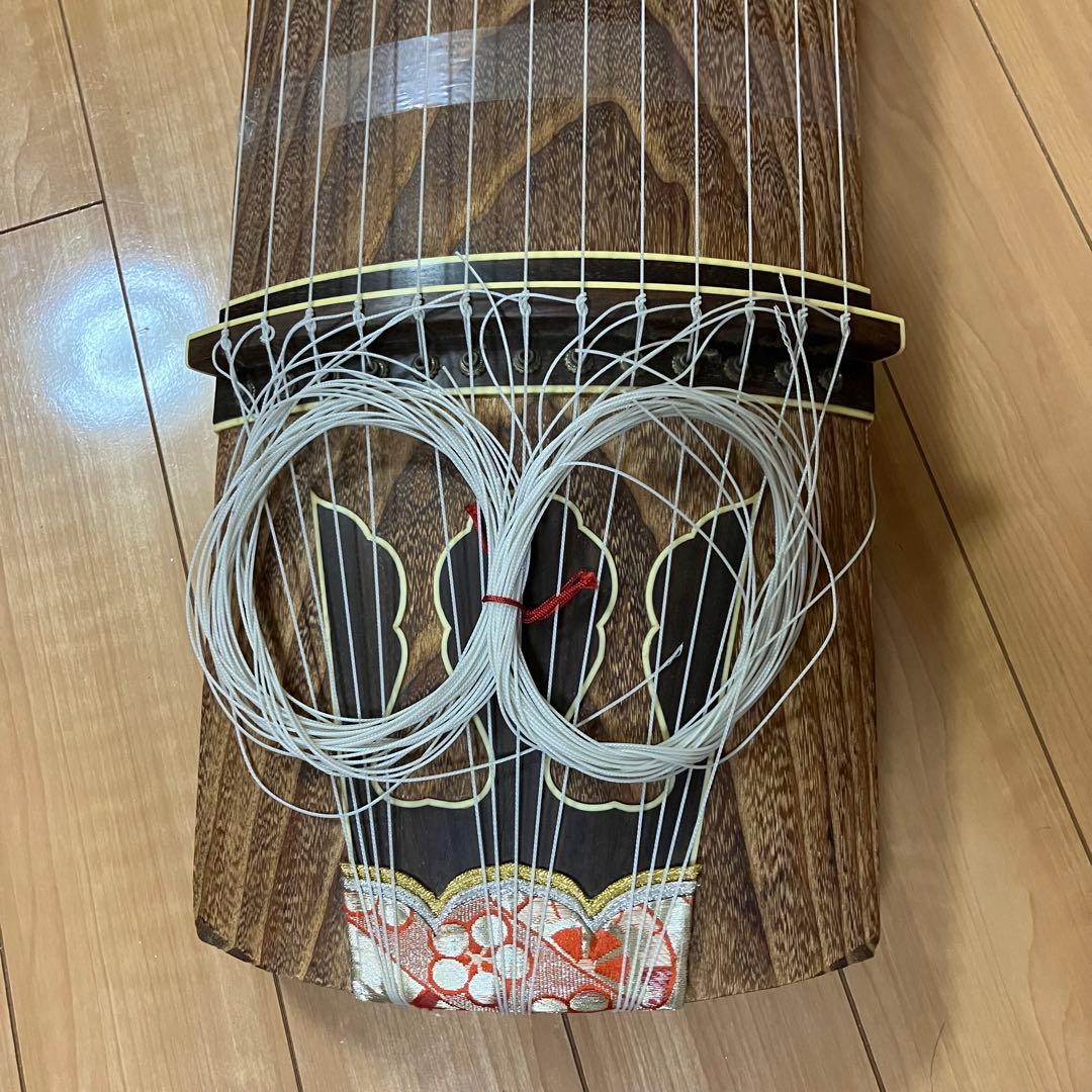 13弦 筝 琴 詩絵あり すだれ彫り