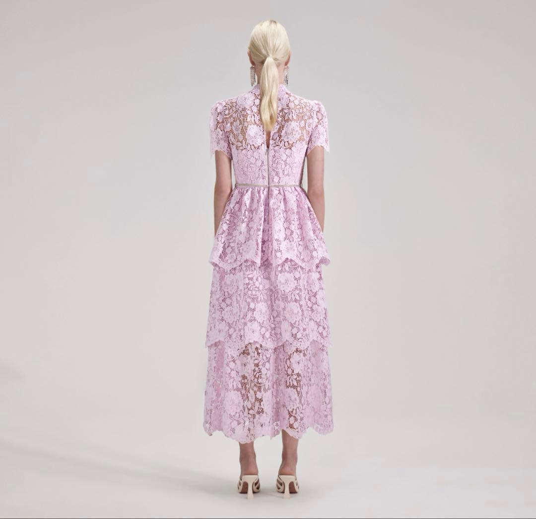 E*様 Self Portrait Cord Lace Tiered Dress