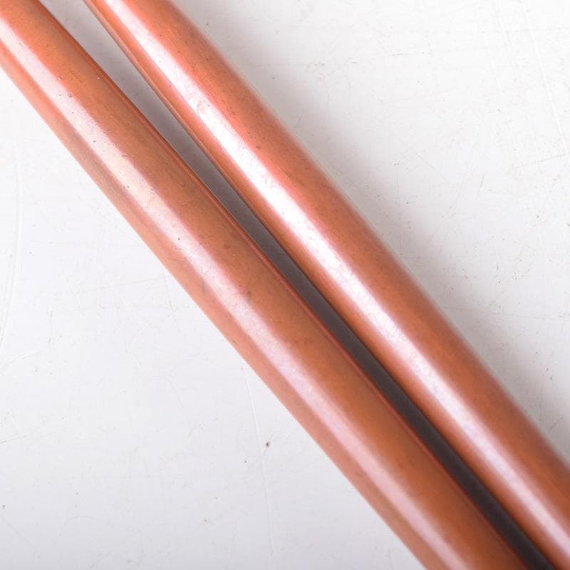 茶道具　岩田屋特製　鉄山造　黄銅　薫梅頭　飾火箸　共箱　C　7519