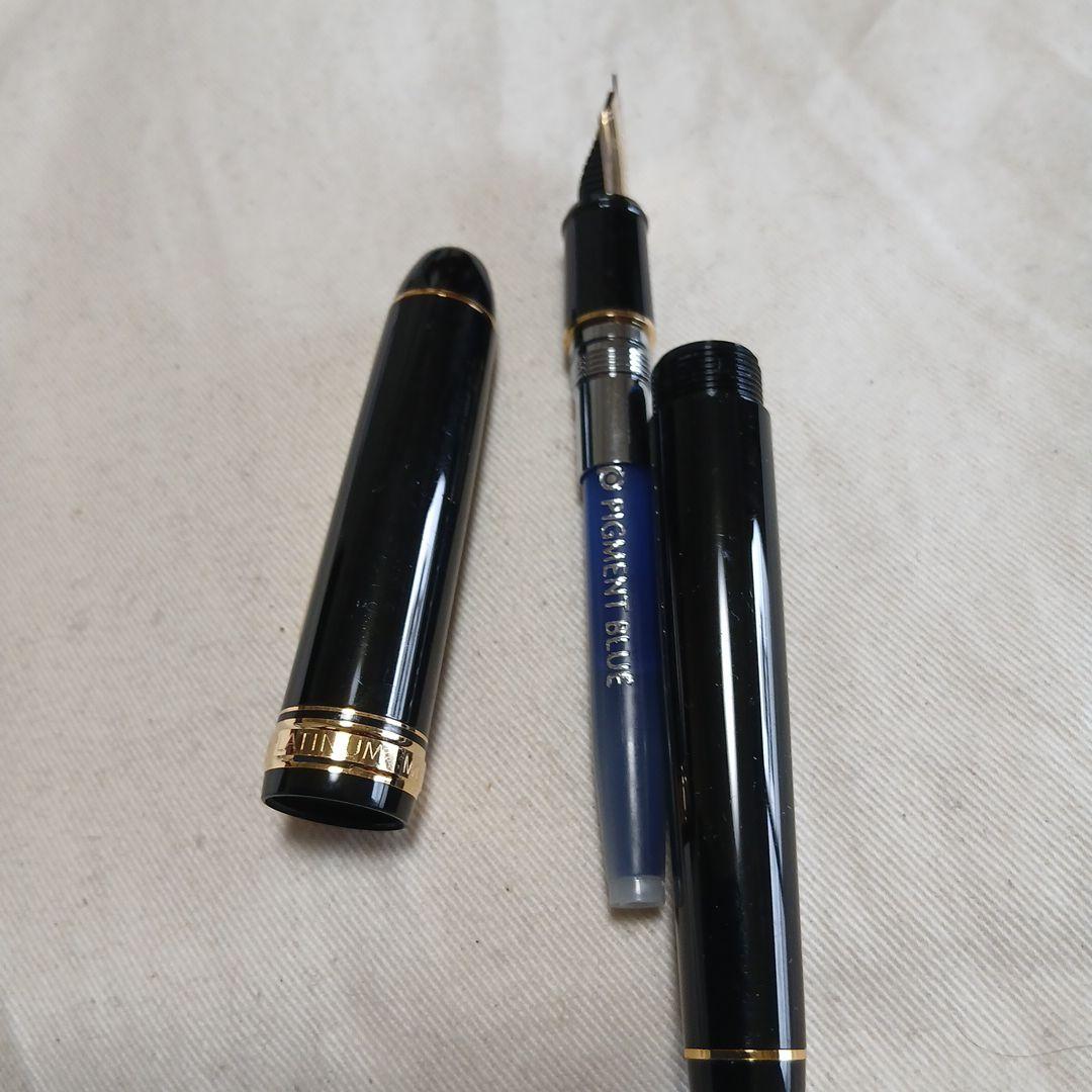 プラチナ3776 14K F 黒 万年筆