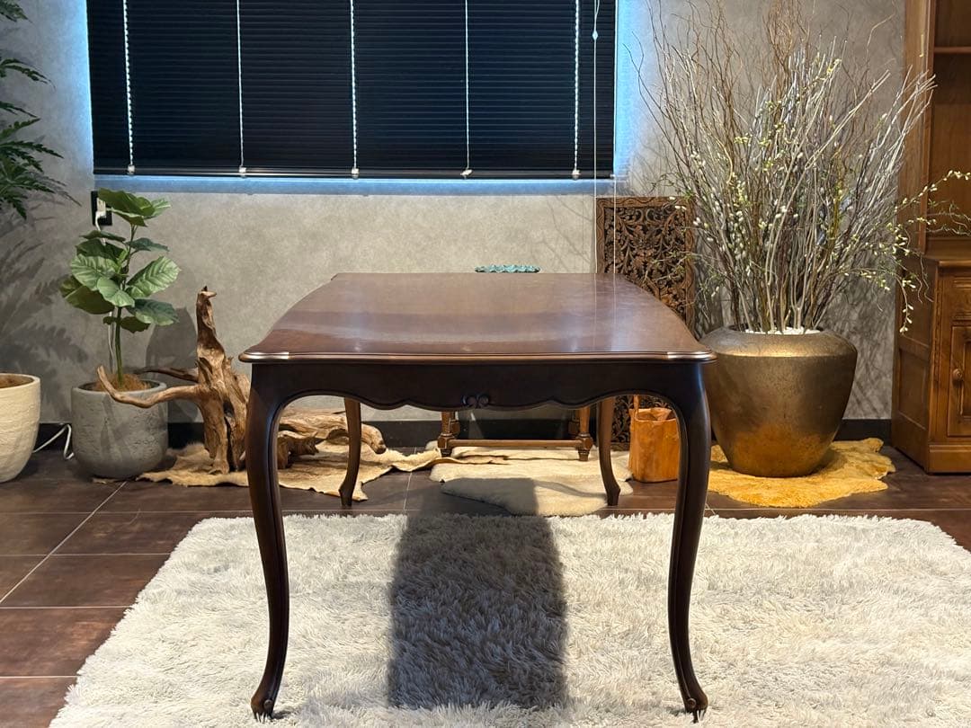 カリモク　karimoku 猫脚　クラシック　チェア4脚　金華山織　IGR