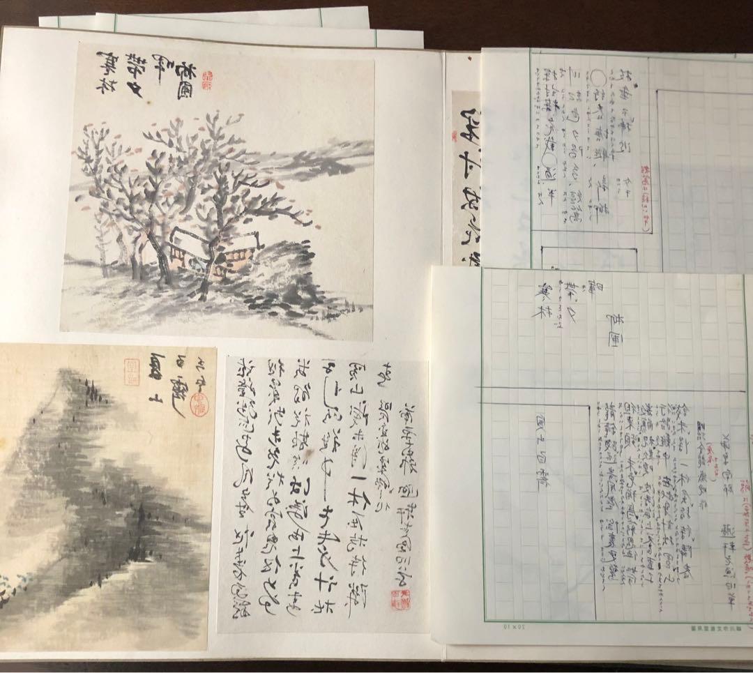 昭和初期 新潟画家 水墨画 江戸から昭和頃 画集 合計82枚 作者名2