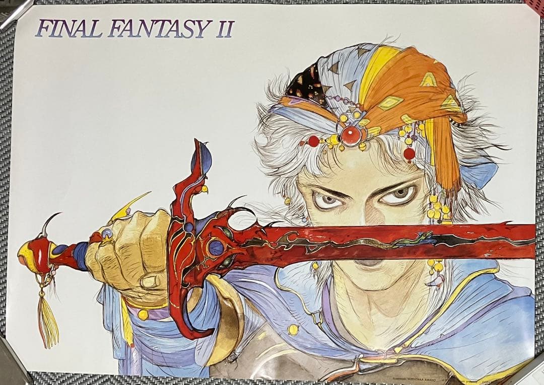 FINAL FANTASY II ポスター 天野喜孝 ファイナルファンタジー2