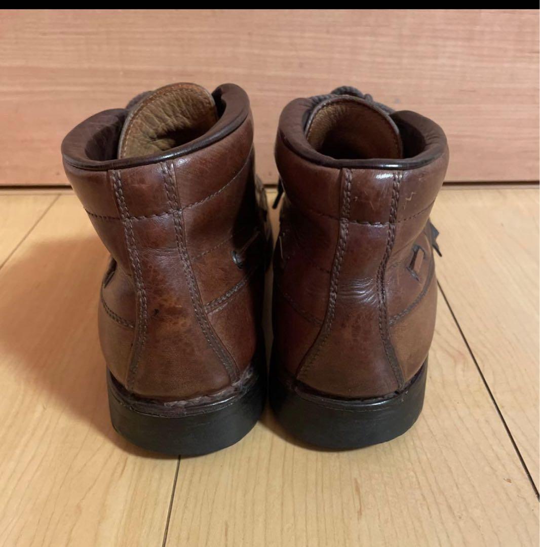 フランス製【パラブーツ】ヴィンテージでかタグ ミドルカットモカシンレザーシューズ