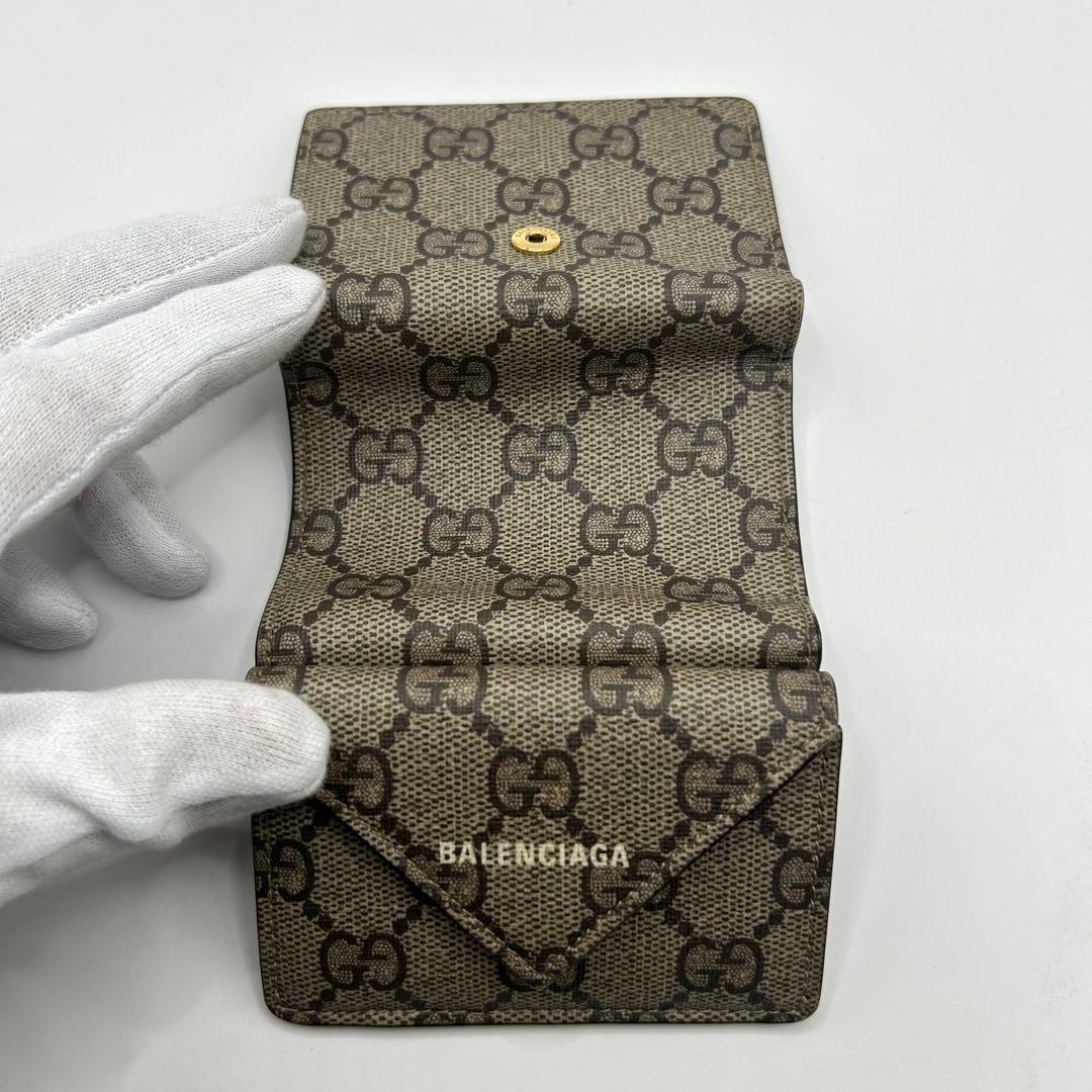 GUCCI × BALENCIAGA 三つ折り財布 GGパターン